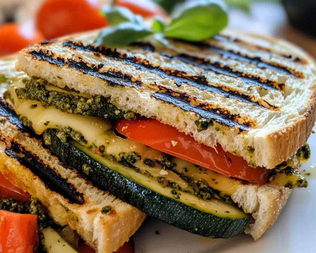 Summer Dinner Ideas: Grilled Veggie & Pesto Panini in 15 Minutes