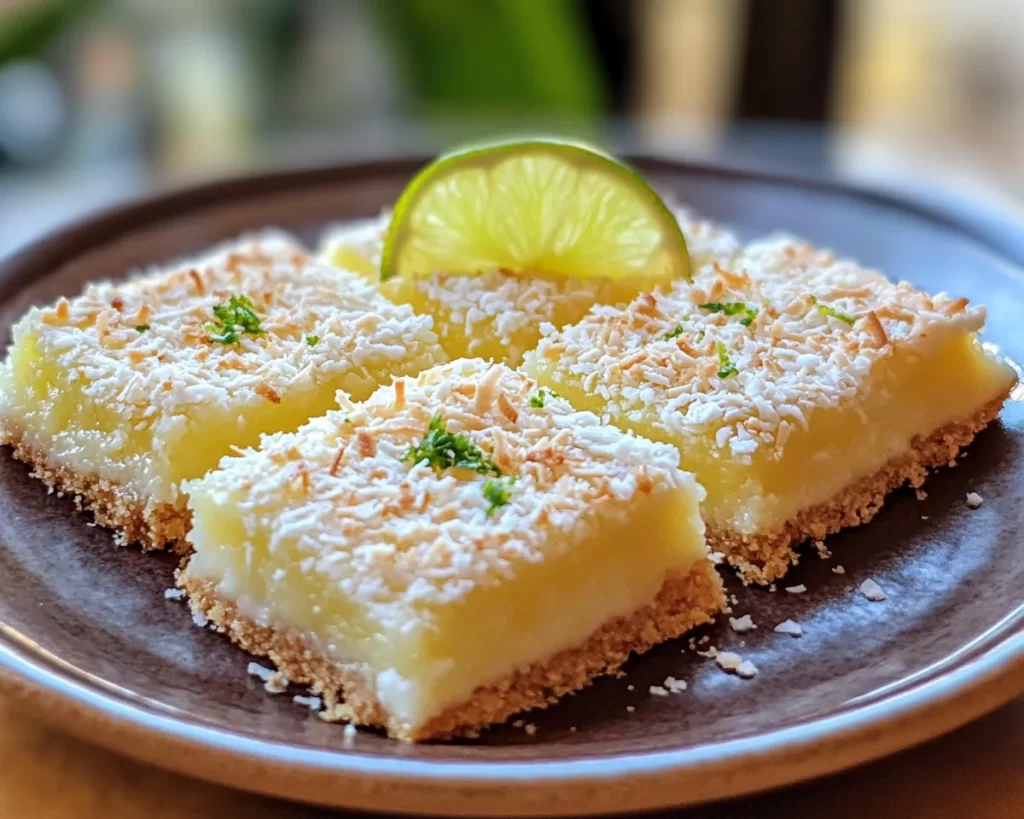 Spring Desserts: Coconut Lime Bars in 5 Steps