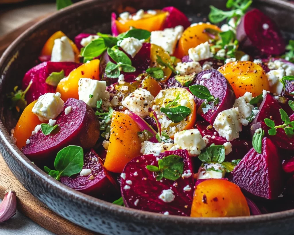 Spring Dinner Ideas: Roasted Beet and Feta Salad in 25 Minutes