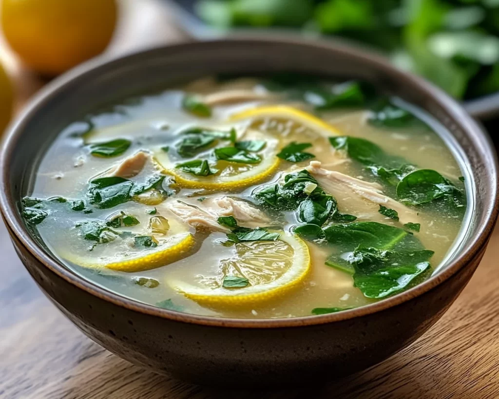 Spring Soup: Lemon Spinach Chicken Soup in 25 Minutes