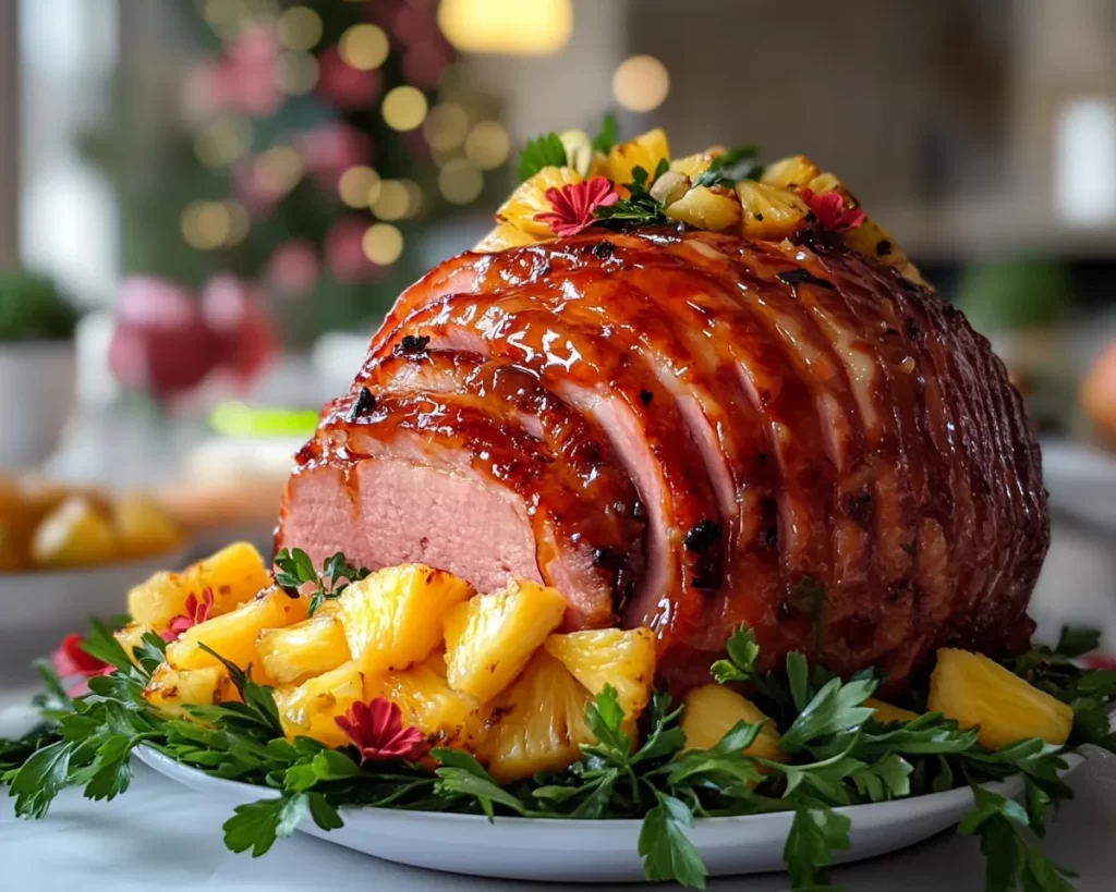 Easter Foods: Honey Glazed Ham With Pineapple Glaze in 30 Minutes Prep
