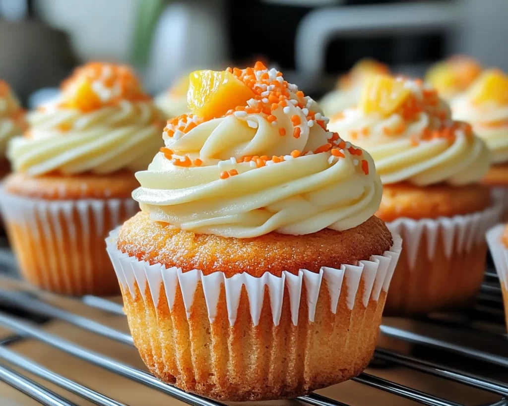 Spring Cupcakes: Carrot Pineapple Cupcakes in 7 Steps