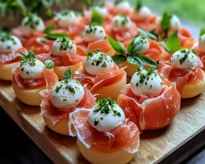 Picnic Food Ideas: Prosciutto Melon and Mozzarella Bites in 10 Minutes