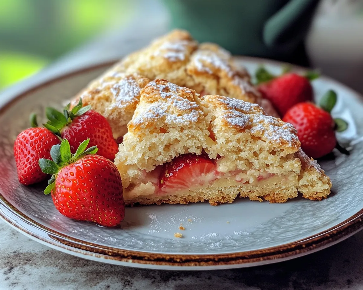 Spring Baking: Strawberry Scones in 5 Ingredients
