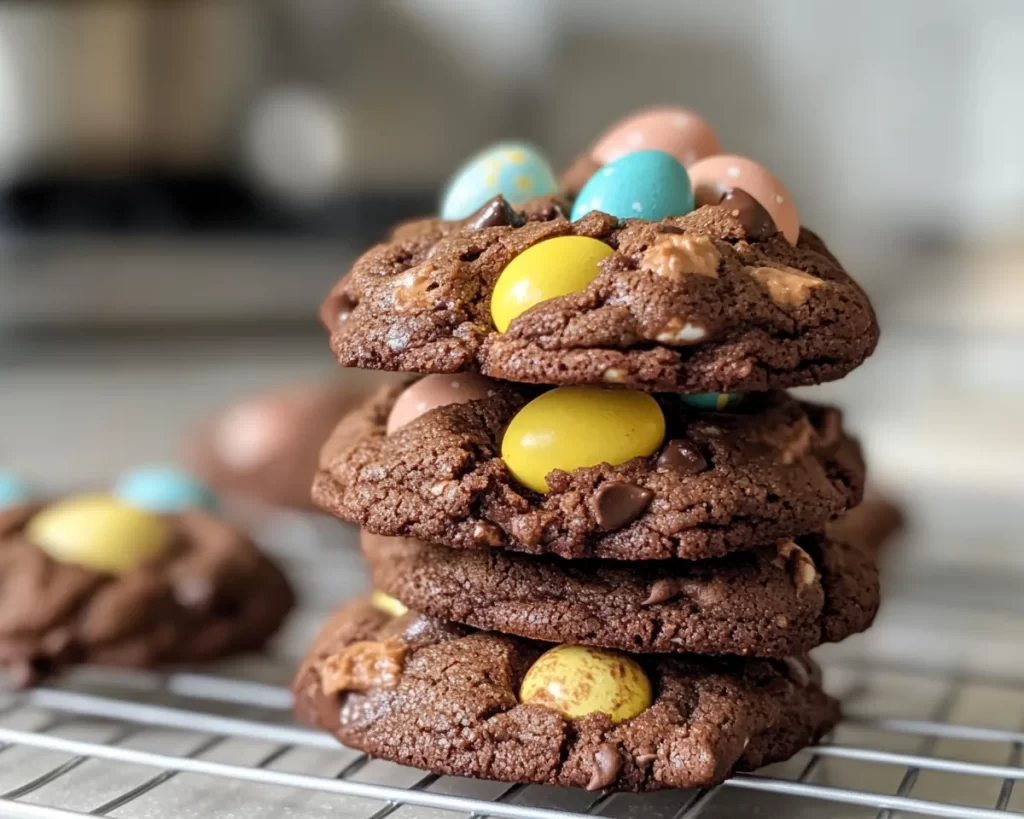 Cadbury Egg Cookies: Gooey Chocolate Easter Cookies in 25 Minutes