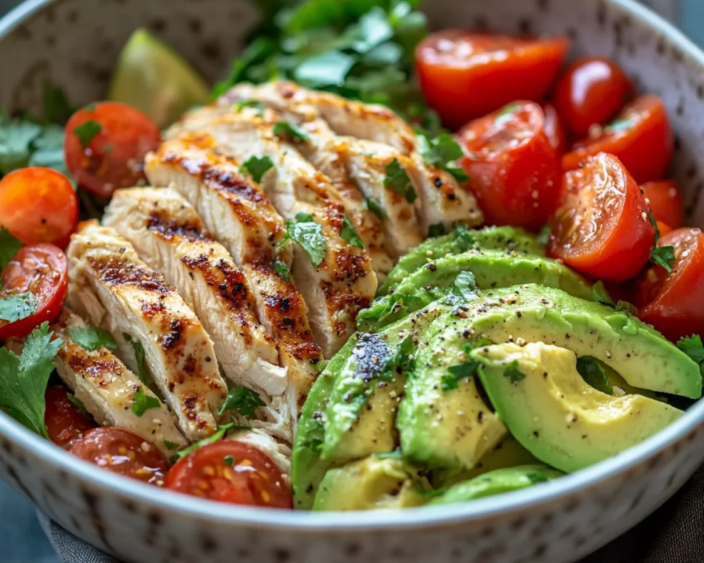 Healthy Easy Recipes: Avocado Chicken Salad in 10 Minutes