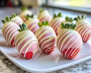 Easter Chocolate Covered Strawberries: Pastel White Chocolate Dipped in 20 Minutes