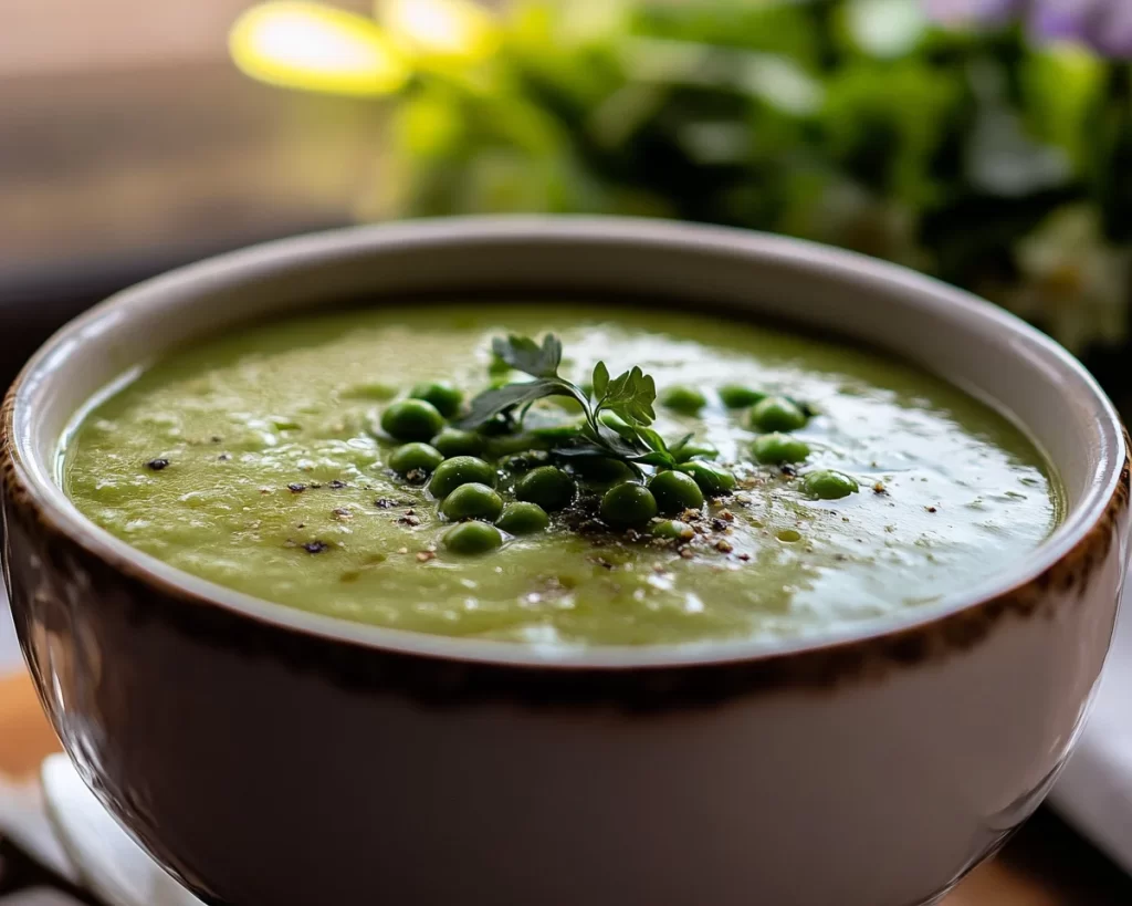 Spring Soup: Zucchini & Pea Soup in 20 Minutes