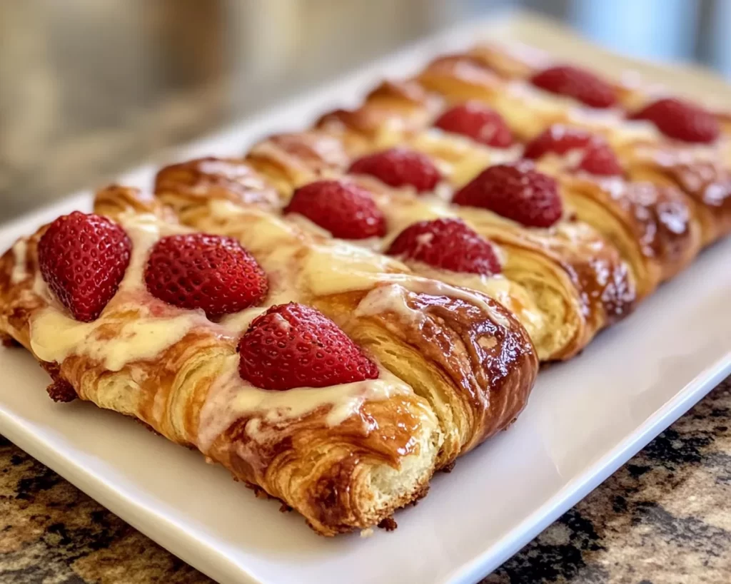 Spring Desserts: Strawberry Cream Cheese Danish in 25 Minutes