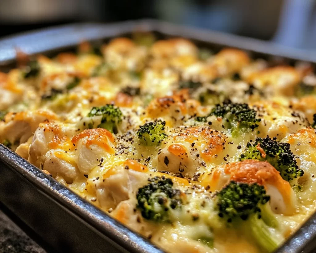 Easy Dinner Recipes for Family: Cheesy Chicken Broccoli Bake in 30 Minutes
