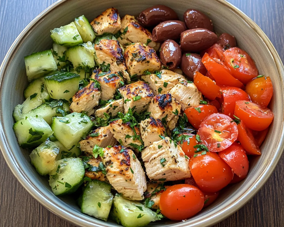 Summer Dinner Ideas: Mediterranean Chicken Bowls in 20 Minutes