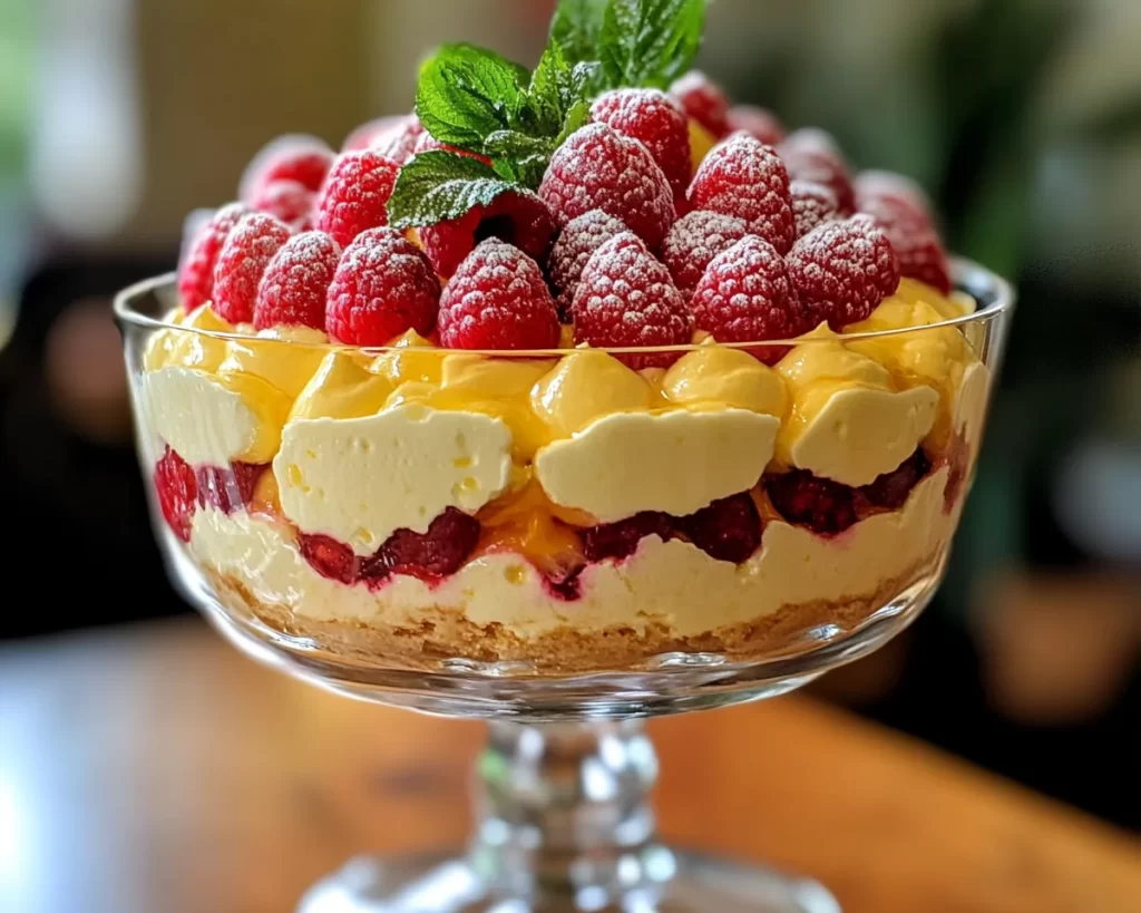 Spring Desserts: Lemon Raspberry Trifle in 5 Steps