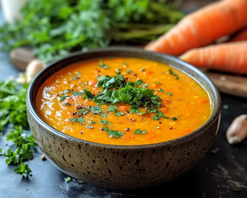 Spring Soup: Carrot & Red Lentil Soup in 25 Minutes