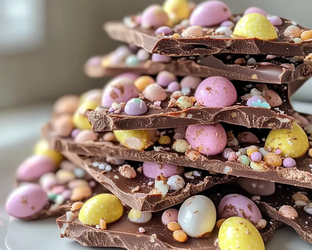 Easter Foods: Mini Egg Nest Chocolate Bark in 15 Minutes