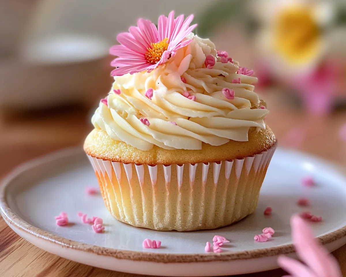 Spring Cupcakes: Vanilla Bean Cupcakes in 5 Steps