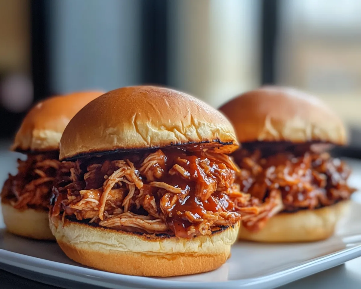 Summer Dinner Ideas: BBQ Pulled Chicken Sandwiches in 15 Minutes