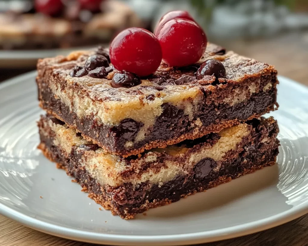 Black Forest Cookie: No Bake Black Forest Cookie Bars in 15 Minutes