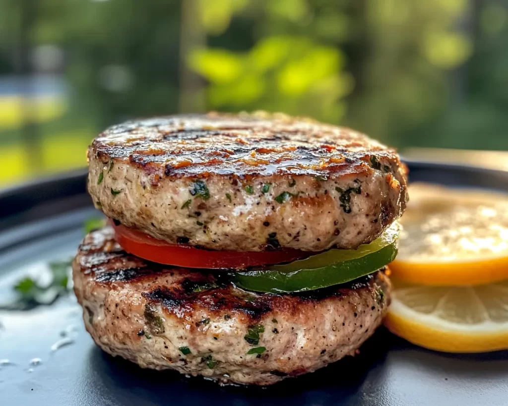 Summer Dinner Ideas: Grilled Lemon Garlic Turkey Burgers in 20 Minutes