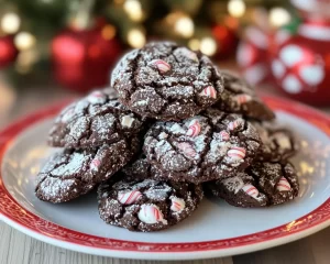 Black Forest Cookie: Peppermint Black Forest Crinkle Cookies in 25 Minutes