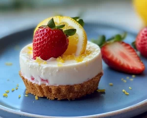 Spring Desserts: Lemon Strawberry Cheesecake Cups