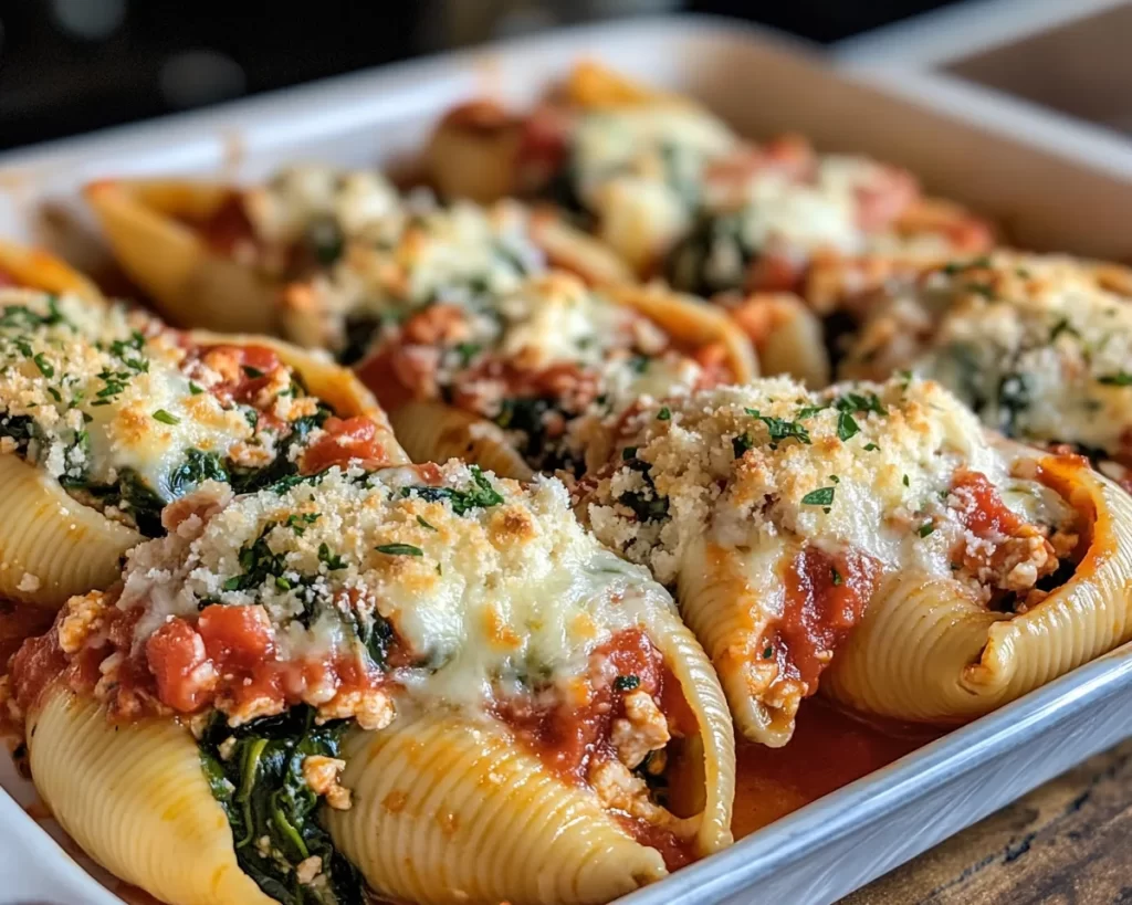 Easy Dinner Recipes for Family: Turkey & Spinach Stuffed Shells in 30 Minutes