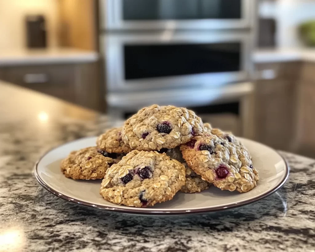 Spring Desserts: Berry Oatmeal Cookies in 5 Steps