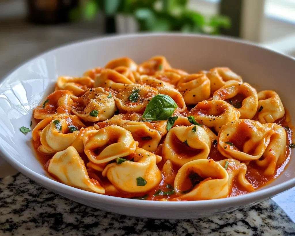 Easy Dinner Recipes for Family Comfort Foods: Creamy Tomato Basil Tortellini in 20 Minutes