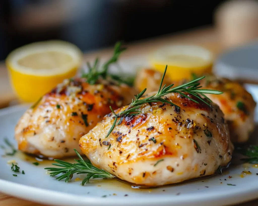 Easy Dinner Recipes for Family: Baked Lemon Garlic Chicken in 25 Minutes