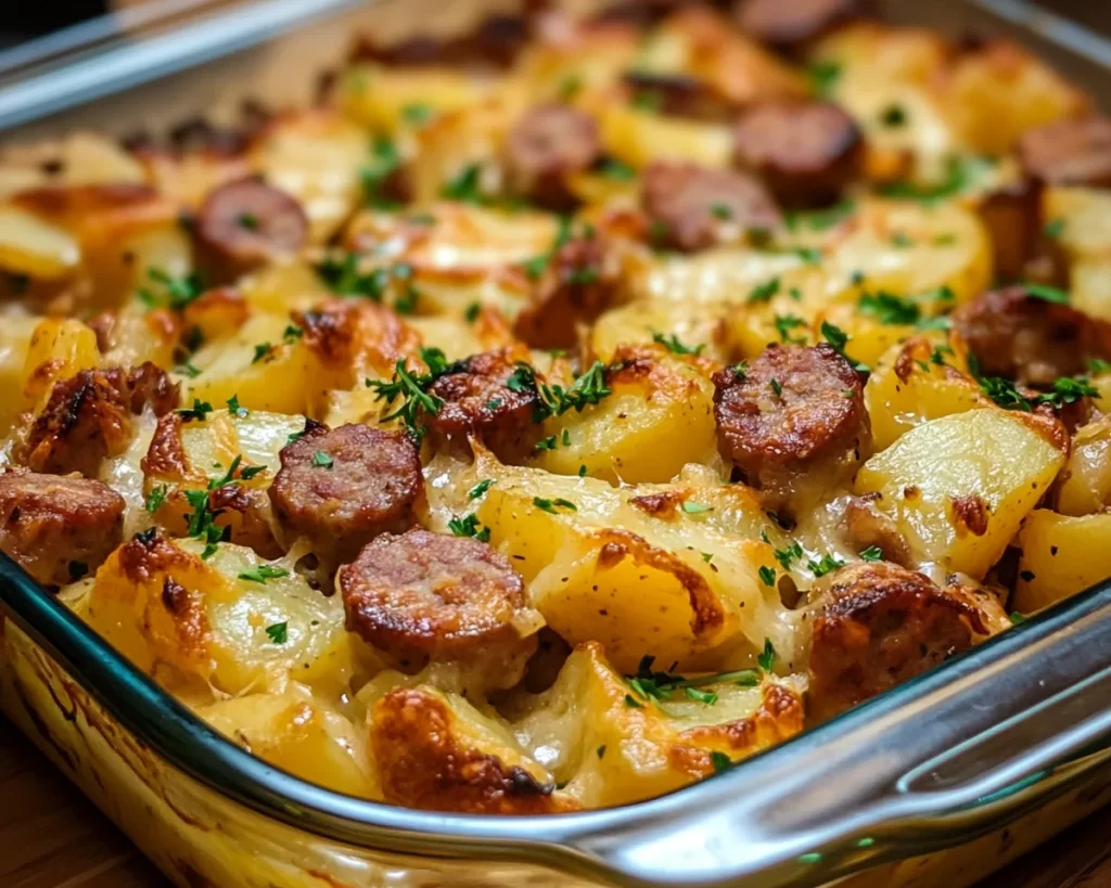 Easy Dinner Recipes for Family: Creamy Sausage & Potato Bake in 30 Minutes