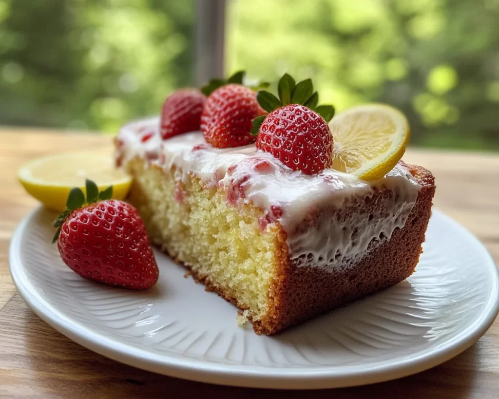 Spring Baking: Strawberry Lemon Loaf Cake in 30 Minutes