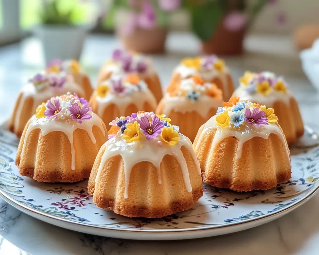 Spring Cakes: Mini Floral Bundt Cakes in 30 Minutes