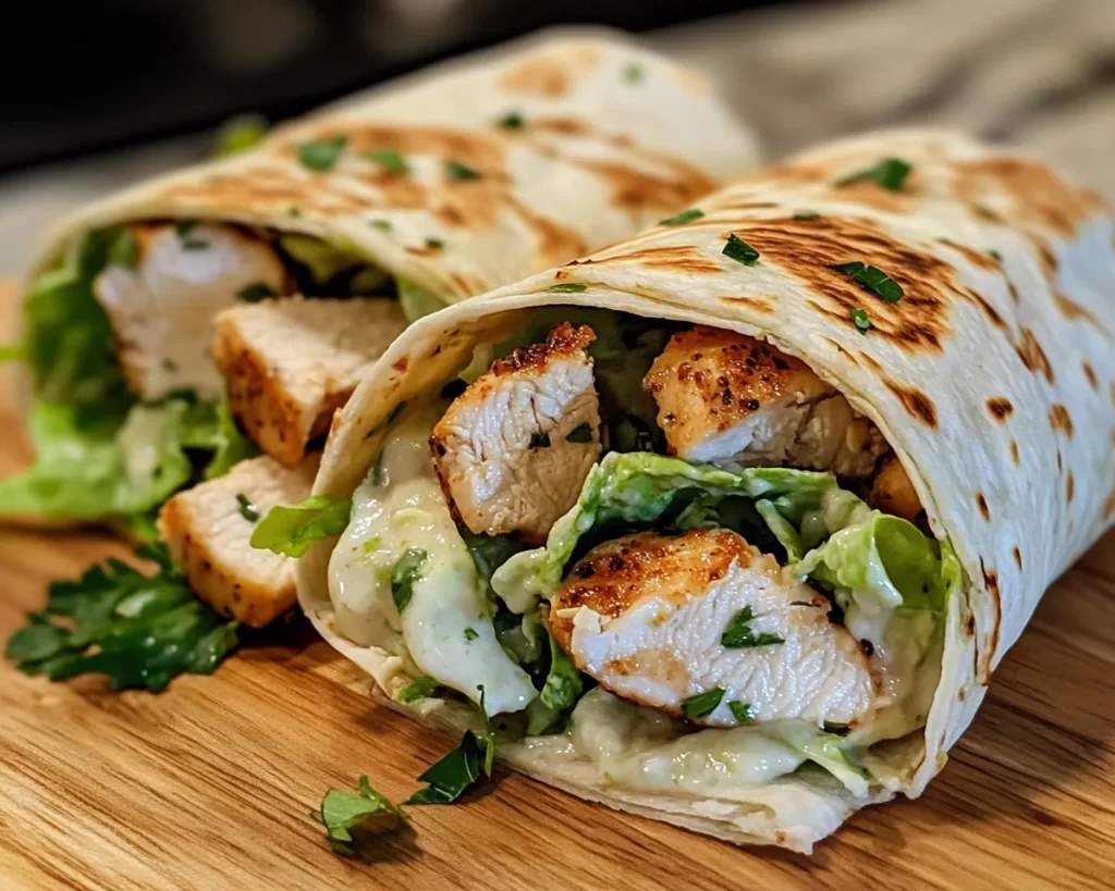 Summer Dinner Recipes: Chicken Caesar Salad Wraps