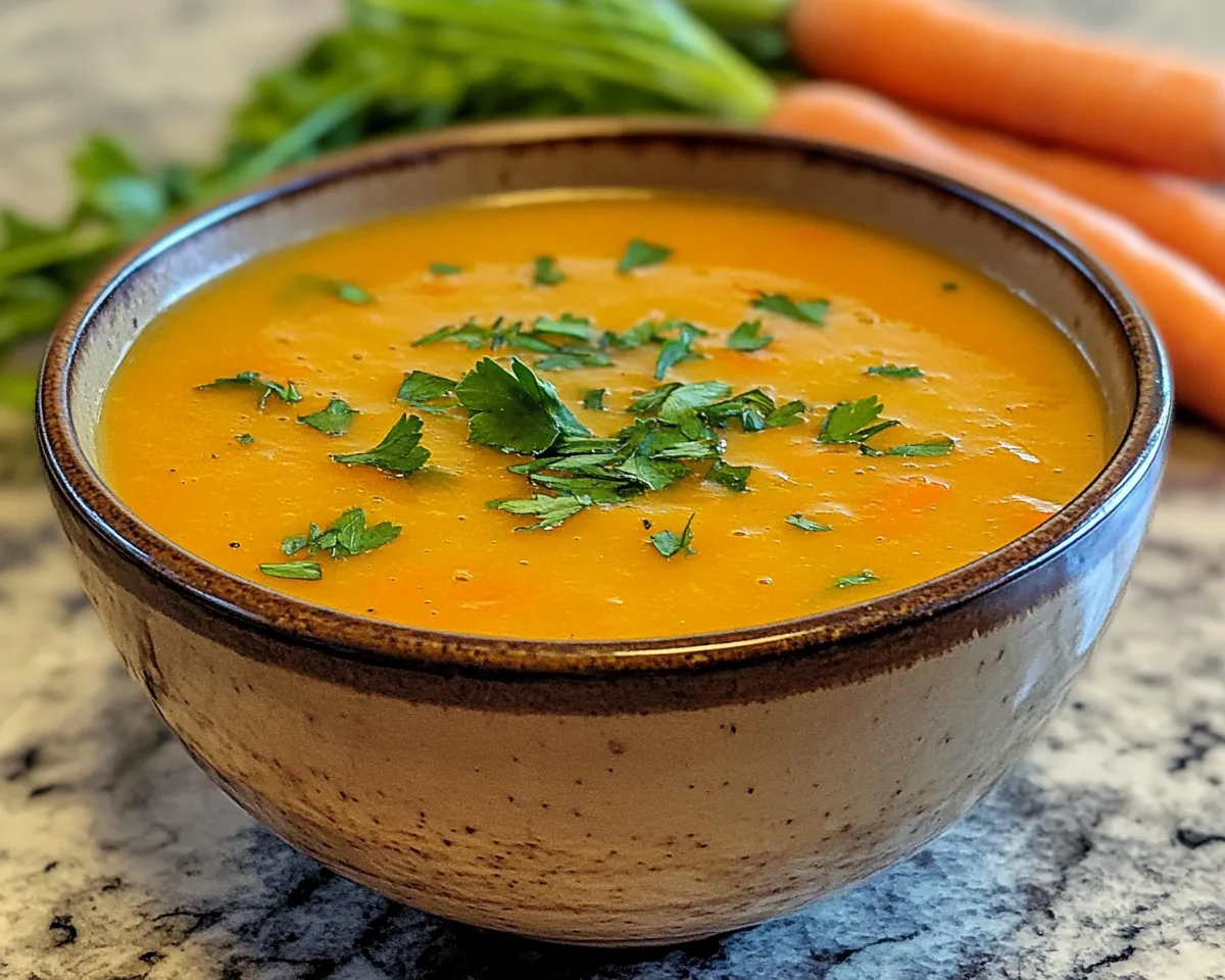 Spring Soup: Carrot Ginger Soup in 20 Minutes