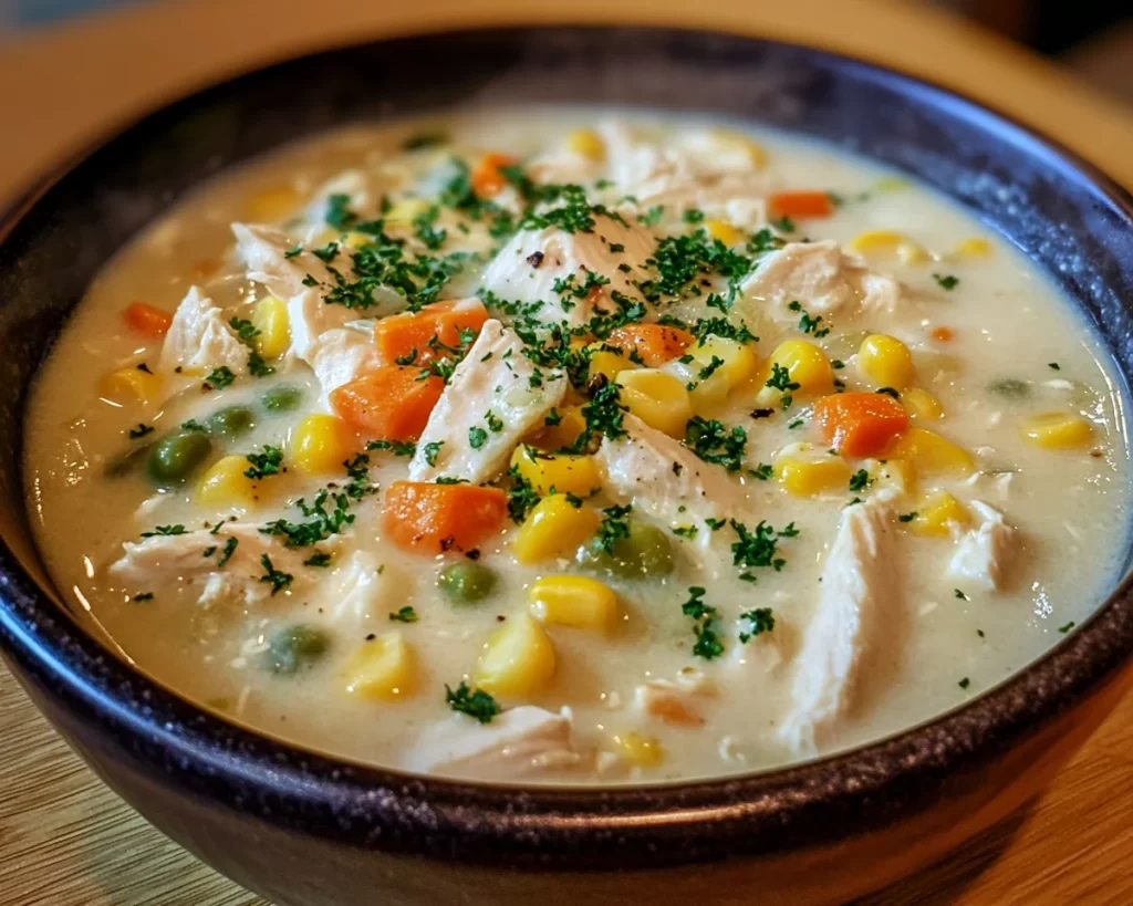 Easy Dinner Recipes for Family: Chicken & Corn Chowder in 25 Minutes