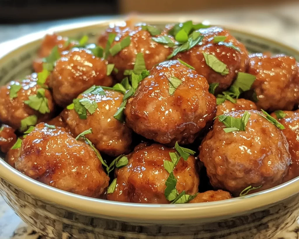 Spring Dinner: Honey Garlic Meatballs in 5 Ingredients