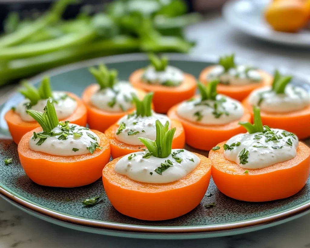 Easter Foods: Carrot Shaped Veggie Cups With Ranch Dip in 15 Minutes