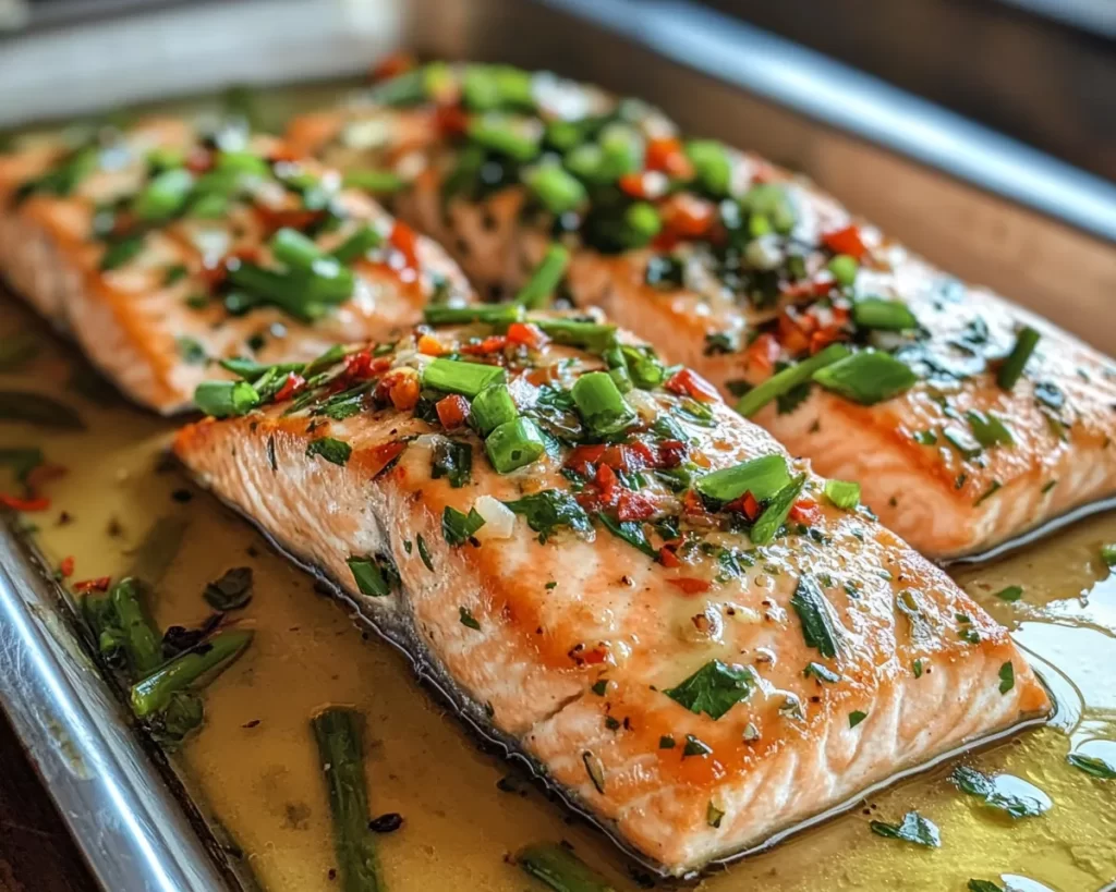 Spring Dinner: Garlic Herb Salmon with Asparagus in 20 Minutes