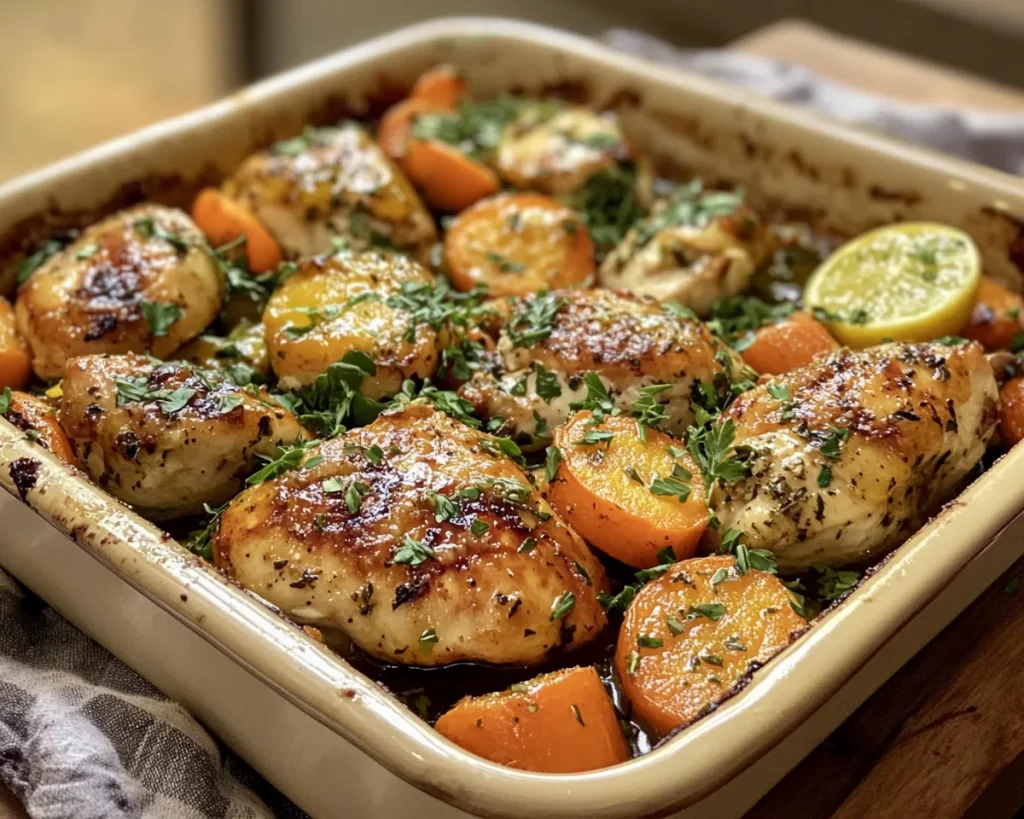 Spring Dinner Ideas: Honey Glazed Carrot & Chicken Bake in 30 Minutes
