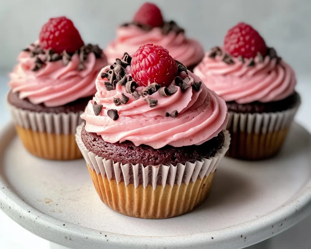 Spring Cupcakes: Raspberry Chocolate Cupcakes in 7 Steps