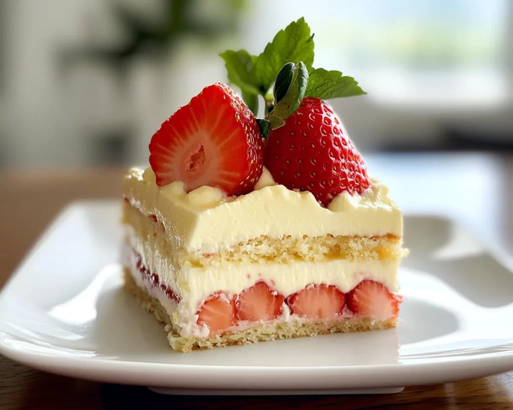 Spring Desserts: Lemon Strawberry Layered Dessert in 5 Steps