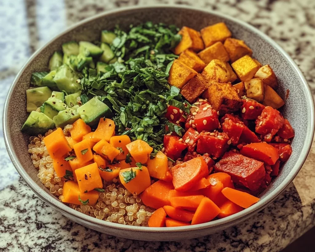 Healthy Easy Recipes: Quinoa Veggie Buddha Bowl in 20 Minutes