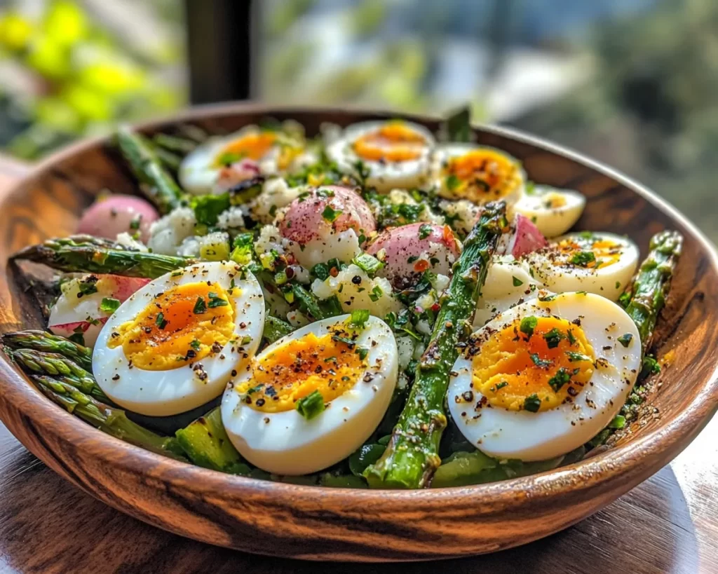 Spring Salad: Grilled Asparagus and Egg Salad in 20 Minutes
