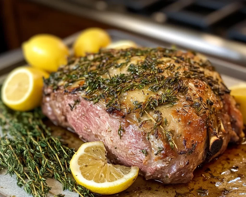 Easter Foods: Lemon Herb Roasted Lamb Leg in 30 Minutes Prep