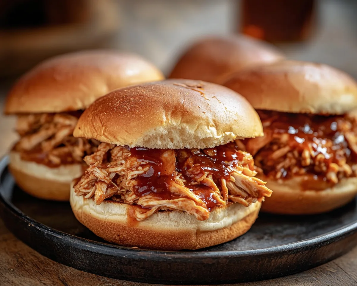 The Lazy Way to Make BBQ Pulled Chicken Sandwiches