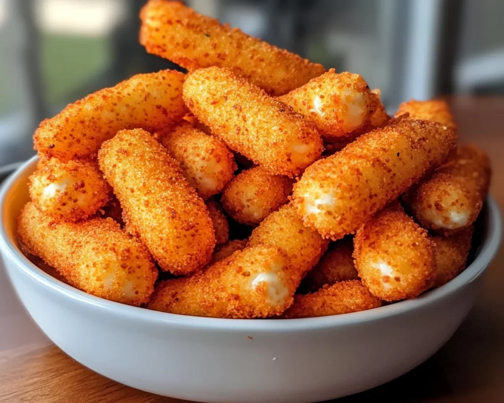 Weird Snacks: Flamin Hot Cheeto Mozzarella Sticks in 20 Minutes