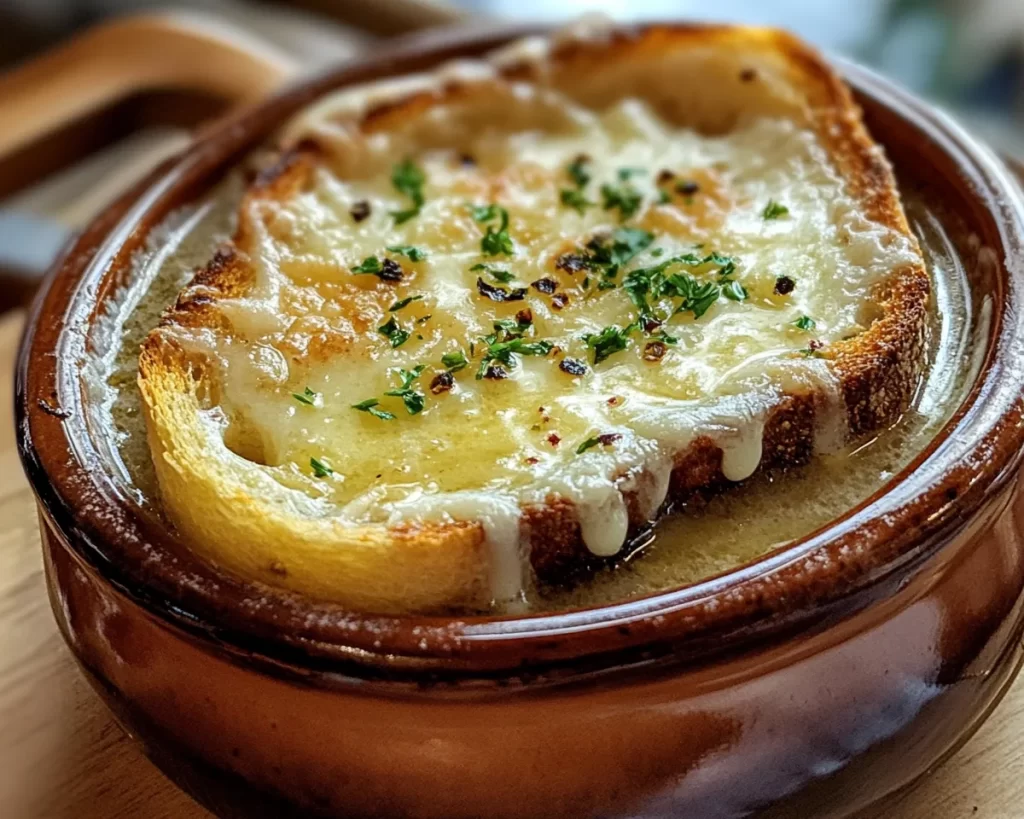 Spring Soup: French Onion Soup With Gruyere Toast in 30 Minutes