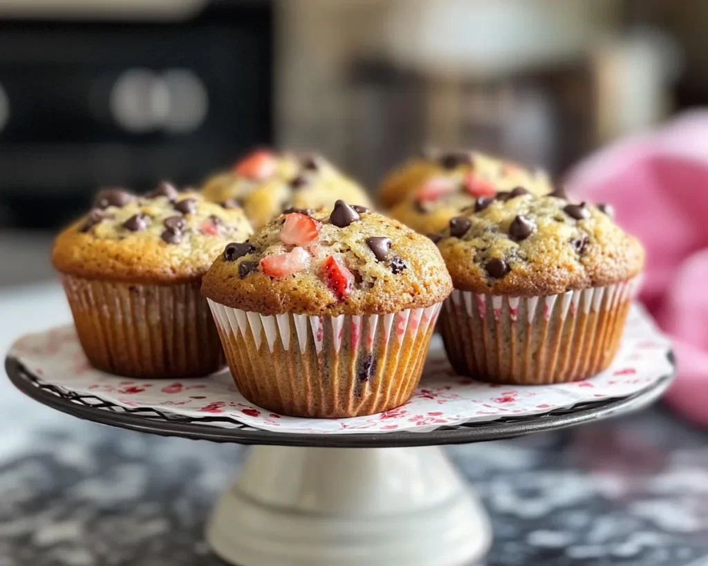 Spring Baking: Strawberry Chocolate Chip Muffins in 5 Steps