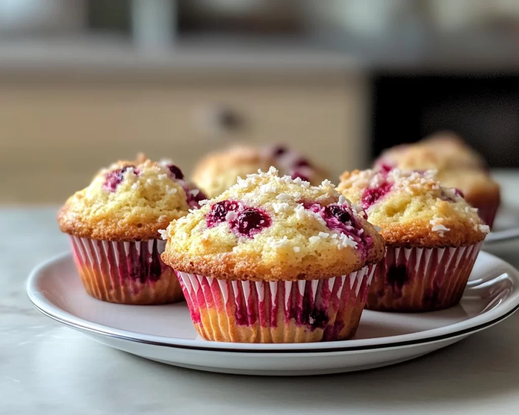 Spring Baking: Coconut Berry Muffins in 5 Steps