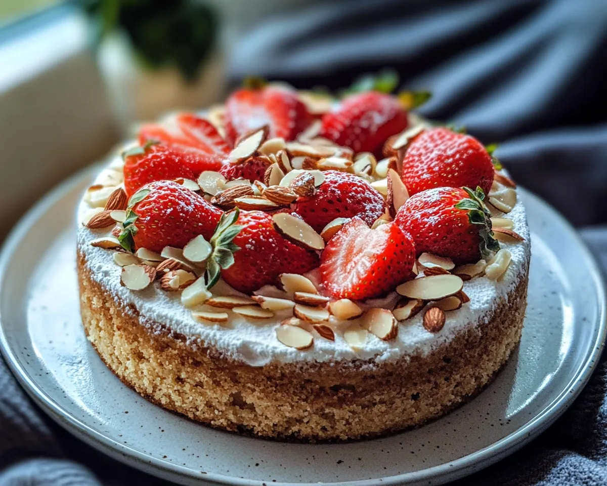 Spring Baking: Almond Strawberry Snack Cake in 5 Steps