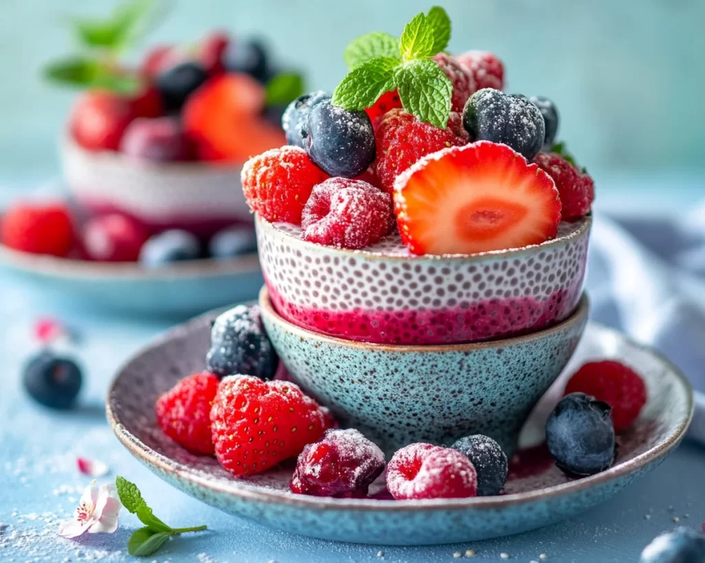 Spring Desserts: Berry Chia Pudding in 5 Ingredients